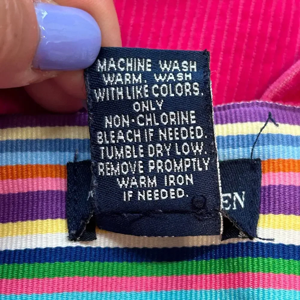 Ralph Lauren cotton corduroy girls' jumper dress in Hot  pink size 6X